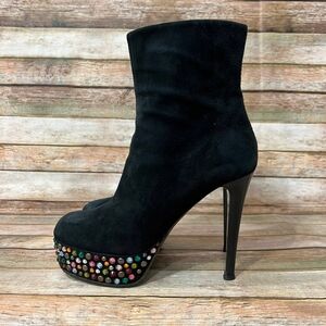Giuseppe Zanotti Black Heeled Boots with Stiletto Heel